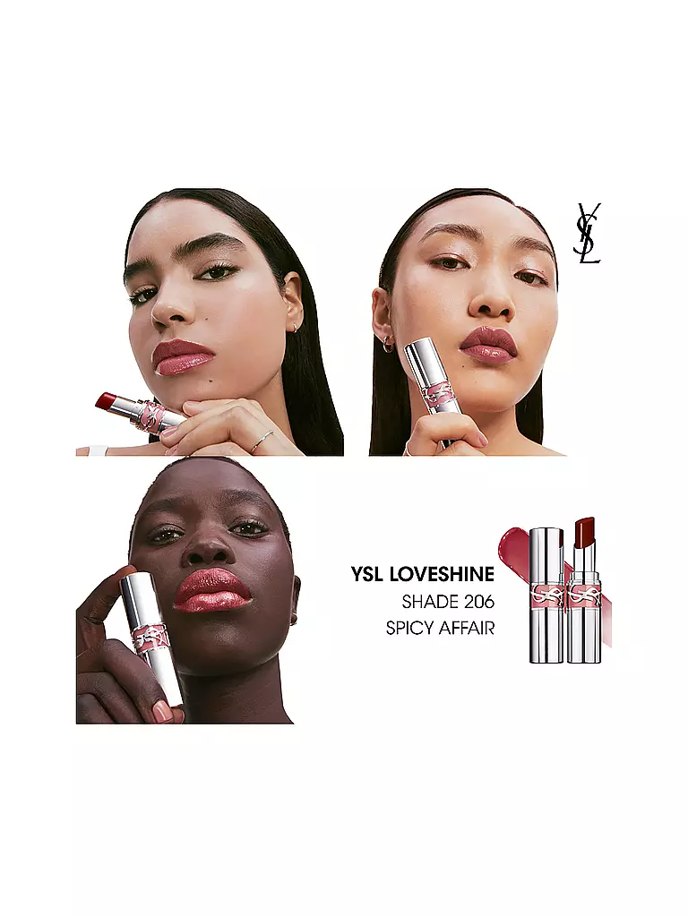 YVES SAINT LAURENT | Loveshine Lippenstift (206 Shin Affair) | rosa