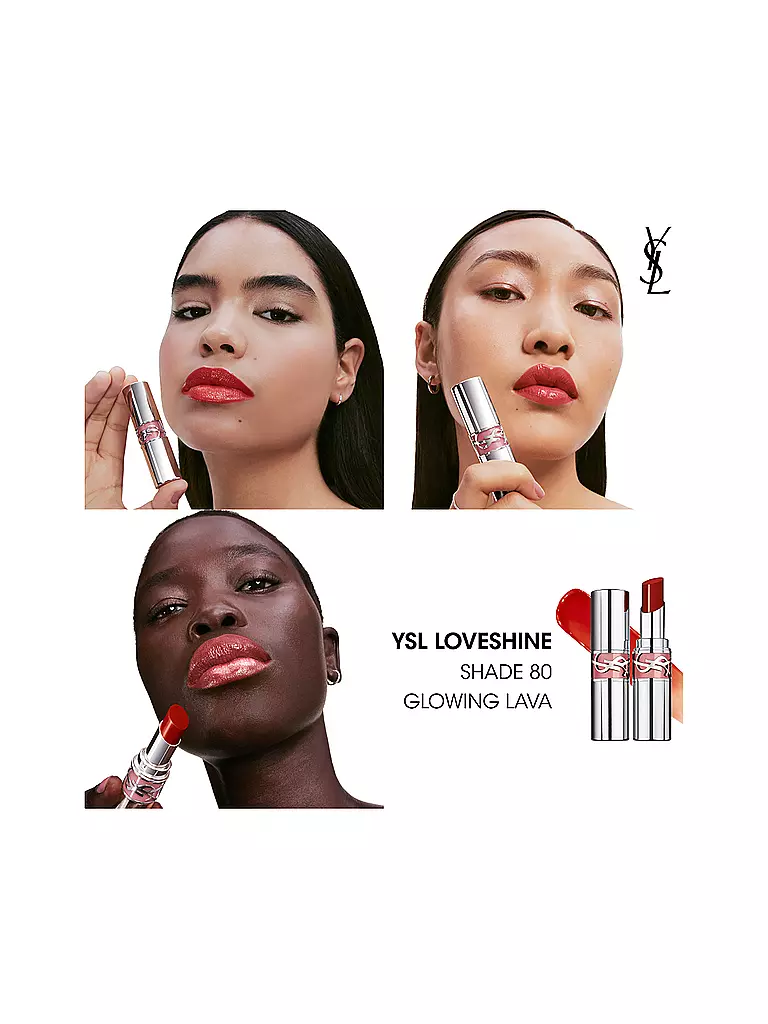 YVES SAINT LAURENT | Loveshine Lippenstift (80 Glowing Lava) | beere