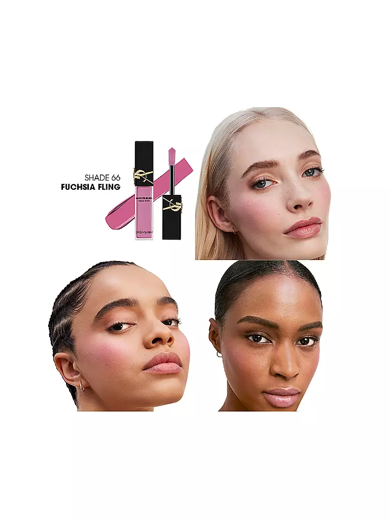 YVES SAINT LAURENT | Make Me Blush Liquid (66 Fuchsia Fling) | dunkelrot