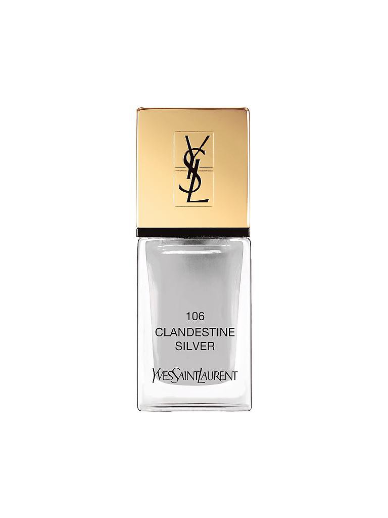 YVES SAINT LAURENT | Nagellack - La Laque Couture (106 Clandestine Silver) | silber