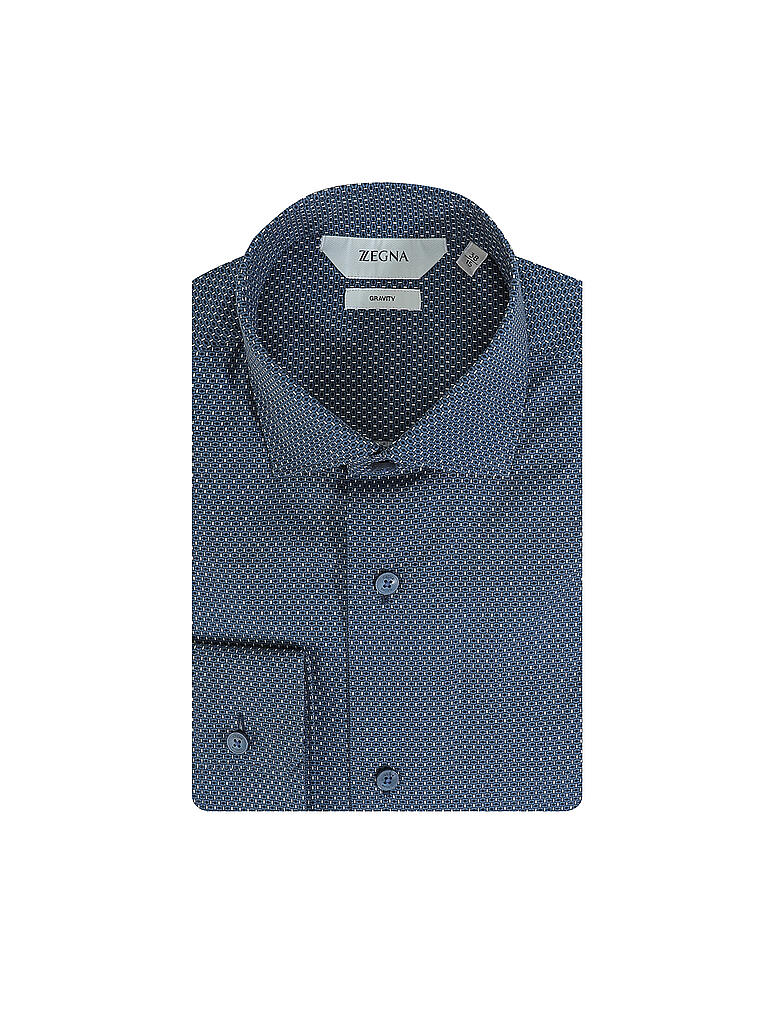 Z-ZEGNA | Hemd Regular Fit Grvity  | blau