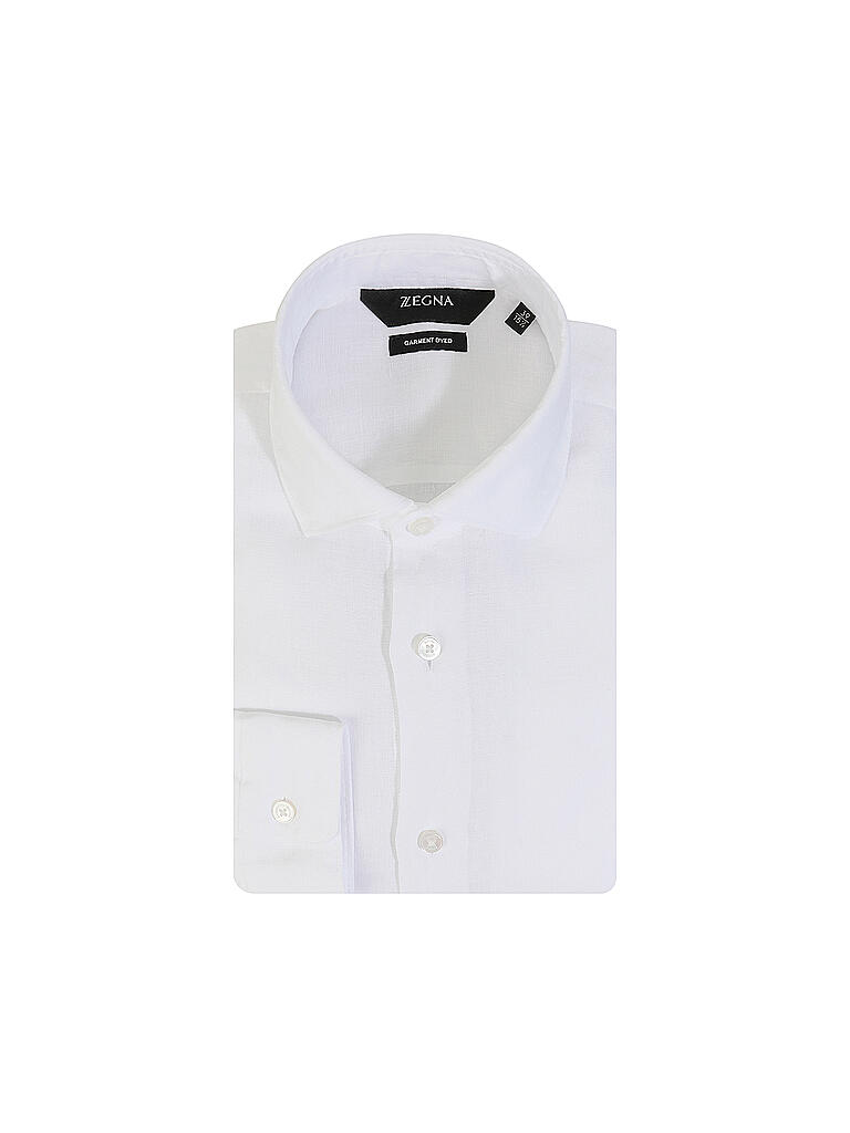 Z-ZEGNA | Leinenhemd Regular Fit | weiß