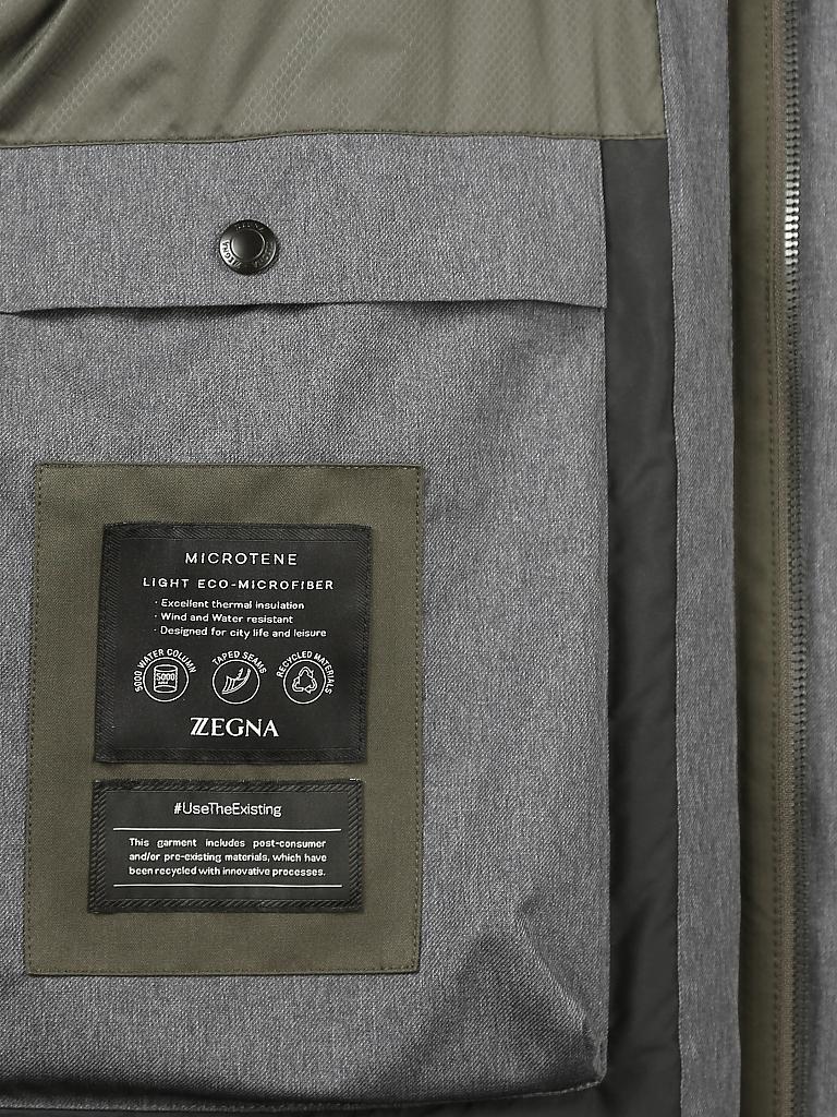 Z-ZEGNA | Mantel - Trenchcoat Microthin | grün