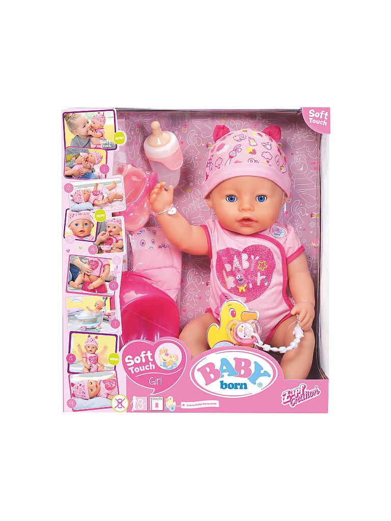 ZAPF CREATION | Baby Born Soft Touch Girl - Puppe | rosa