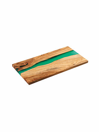 ZASSENHAUS | Servierbrett Olive 45x22cm Braun/Gruen