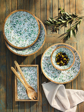 ZASSENHAUS | Schale 30cm OLIVE MANGO Gelb/Gruen