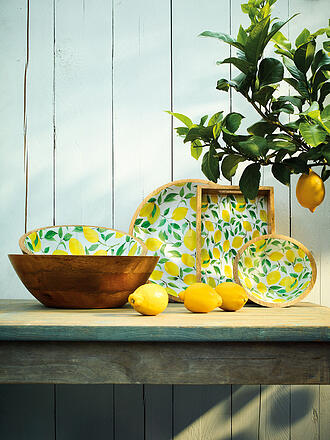 ZASSENHAUS | Tablett 30x20cm LEMON MANGO Gelb/Gruen