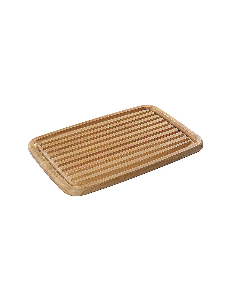 ZASSENHAUS Brotschneidbrett Gummibaum 42x27,5cm beige baby