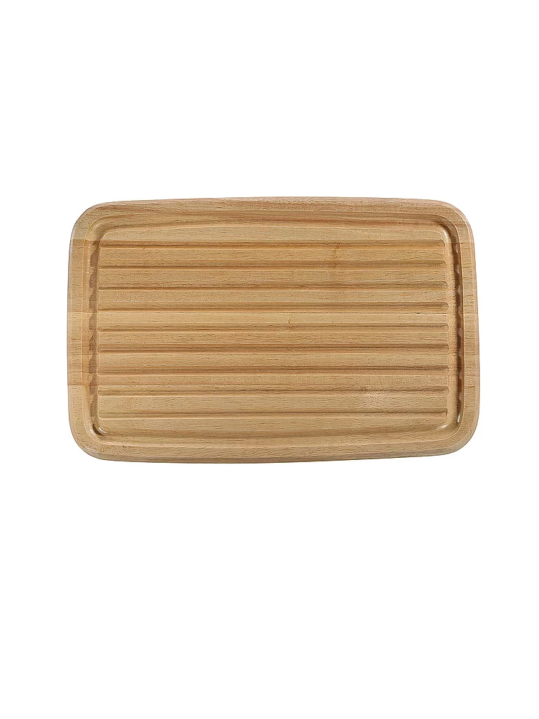ZASSENHAUS Brotschneidbrett Gummibaum 42x27,5cm beige baby 2