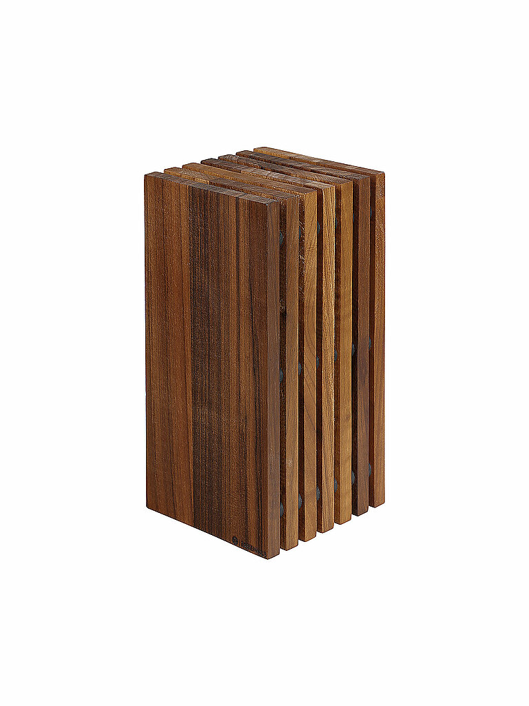 ZASSENHAUS Messerblock 13x26cm Nussbaum braun