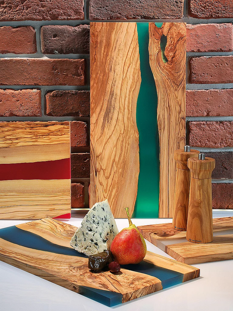 ZASSENHAUS Tabla de servir Olivo 45x22cm Marrón/Rojo marrón