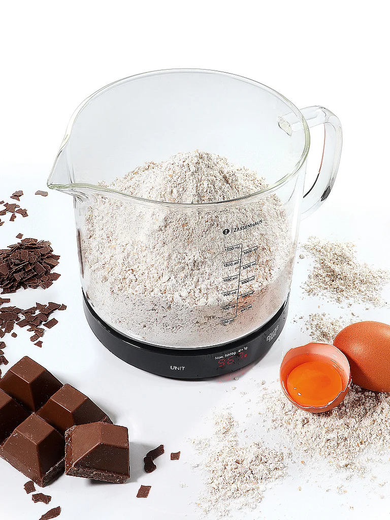 ZASSENHAUS Digitale Küchenwaage BAKE  schwarz schwarz