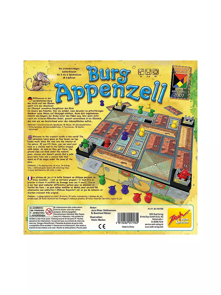 ZOCH | Brettspiel - Burg Appenzell  | keine Farbe