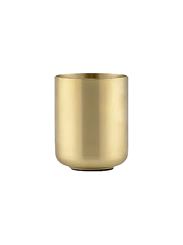 ZONE DENMARK Zahnputzbecher UME 8,3 x 10,3cm Brass gold