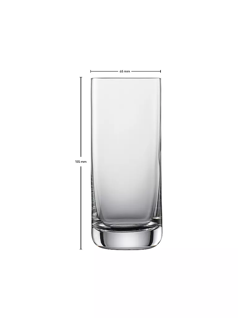 ZWIESEL GLAS | Longdrinkglas 6er Set SIMPLE 370ml  | transparent