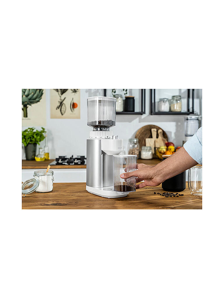 ZWILLING | Kaffeemühle Enfinigy 1010451 Edelstahl/Weiss | silber