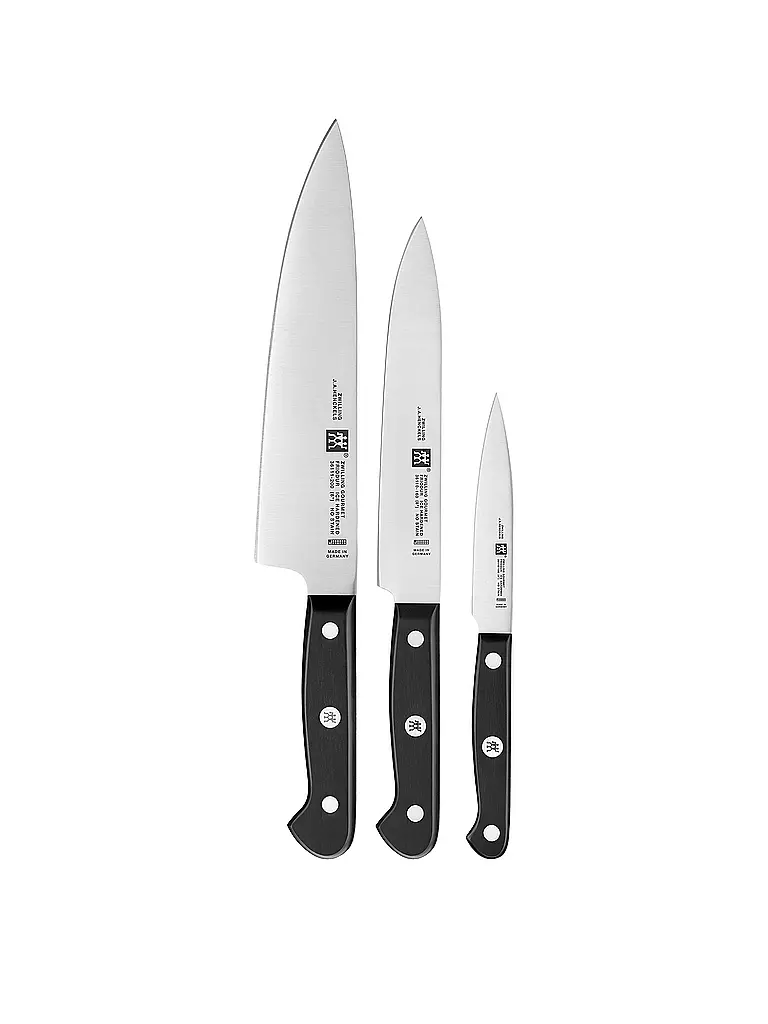 ZWILLING | Messer-Set 3-tlg. "Gourmet"  | schwarz