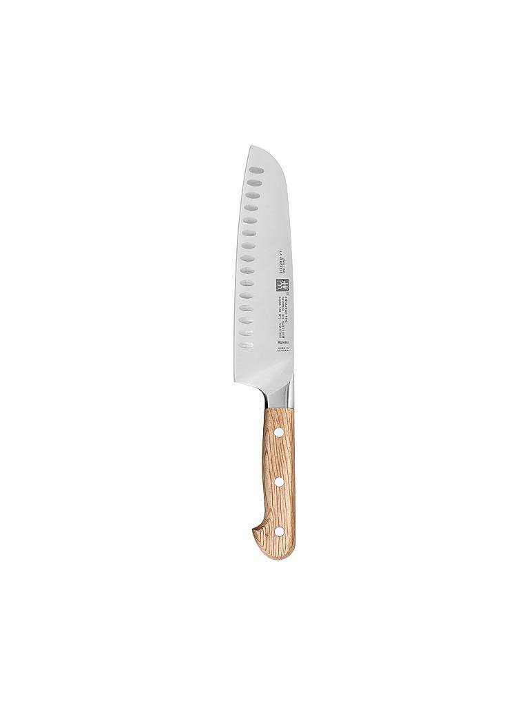 ZWILLING | Santokumesser mit Kullen "Pro Cornelia Poletto" (Steineiche) 18cm | braun