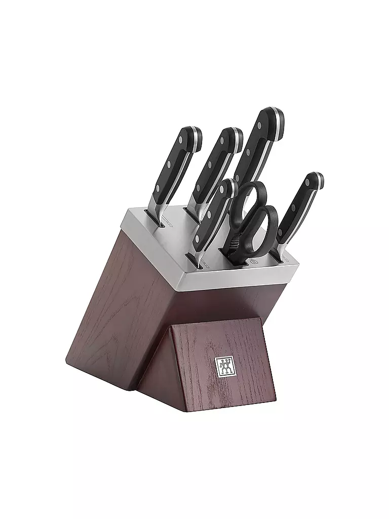 ZWILLING | Selbstschärfender Messerblock 7tlg ZWILLING® Pro Esche | braun