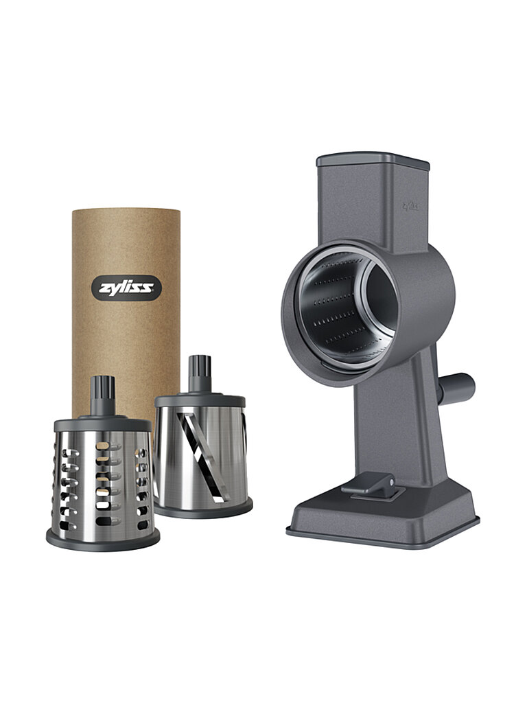 ZYLISS Alu Trommelreibe Gourmet 3 Trommeln Grau grau baby 2
